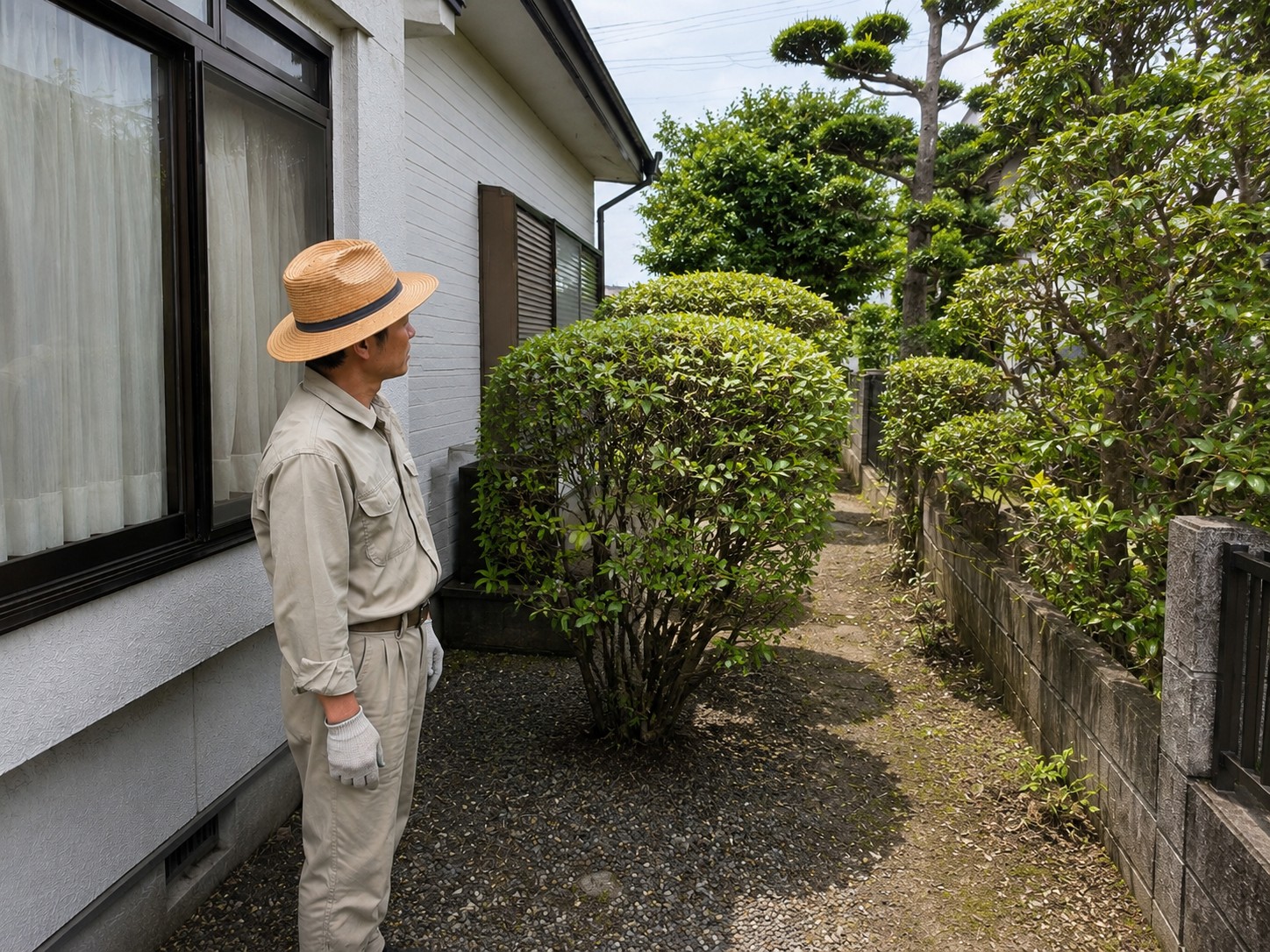 剪定後のすっきりした庭木（イメージ）