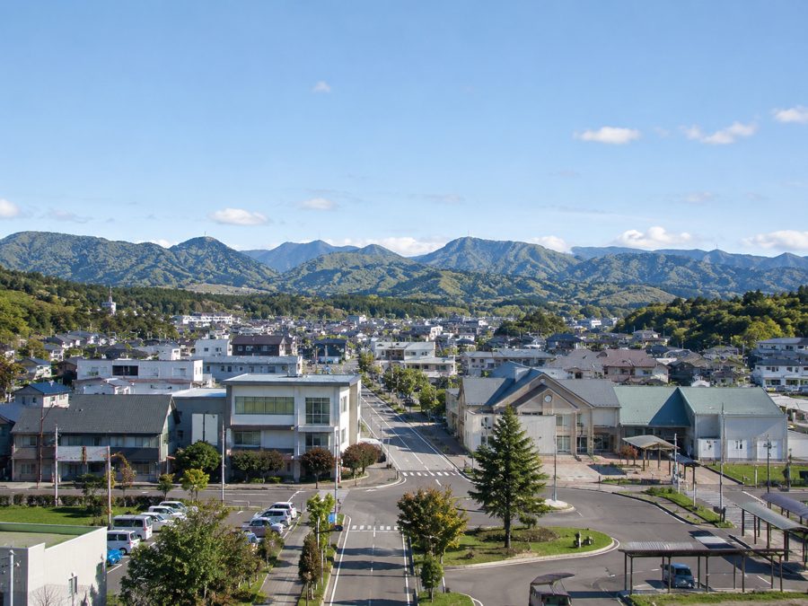 遠方の住宅街のイメージ