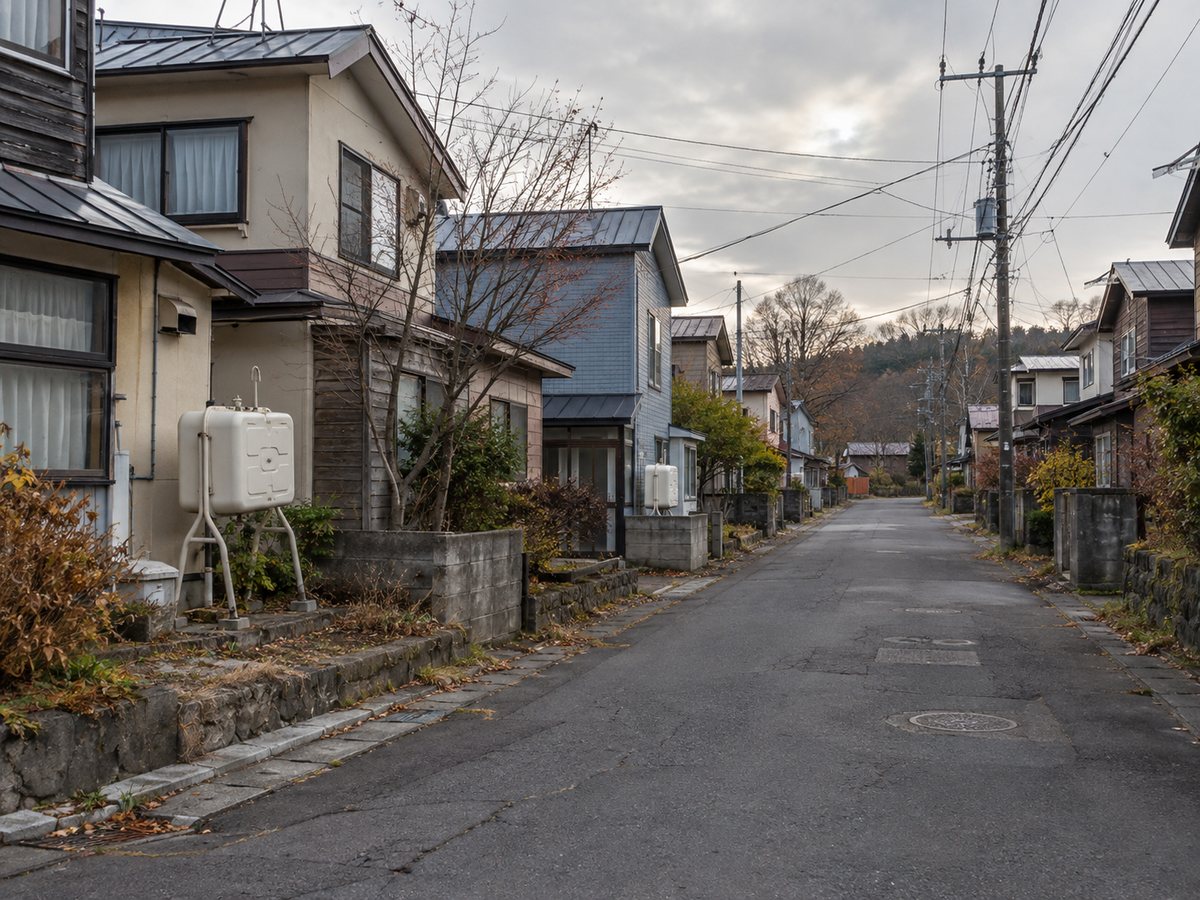 西胆振の住宅地