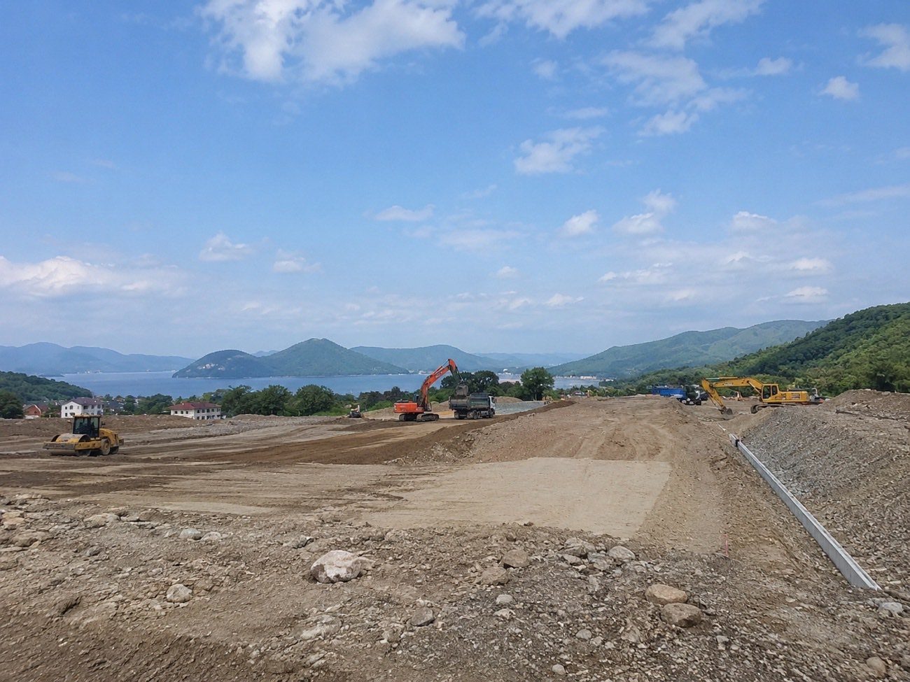 宅地造成の現場全景（イメージ）